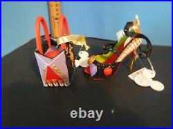 Rare Evil Queen Snow White Shoe Ornament Disney Villians Runway & Purse Ornament
