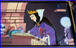 Rare Snow White, Evil Queen Production Cel Signed Walt Disney (1937)