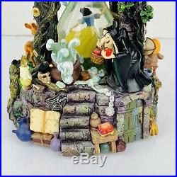 SNOW WHITE. AND THE SEVEN DWARFS, EVIL QUEEN Hourglass SnowGlobe Missing Dwarf