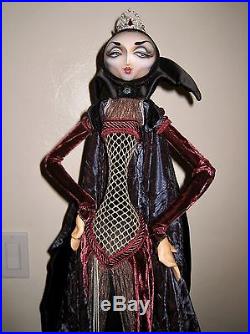 SNOW WHITE'S EVIL QUEEN by XENIS ILSE WOODEN ART DOLL LE #2/5