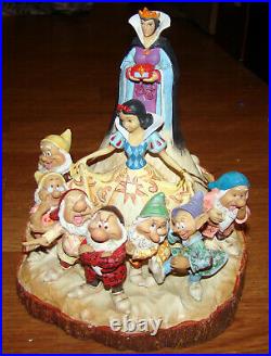 Snow White, 7-Dwarfs, Evil Queen Carved by Heart (Jim Shore 4023573) Disney