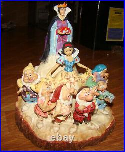 Snow White, 7-Dwarfs, Evil Queen Carved by Heart (Jim Shore 4023573) Disney