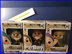 Snow White And The Seven Dwarfs Old Hag Witch/Evil Queen Funko POPS Set Of 10