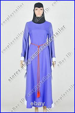 Snow White And The Seven Dwarfs The Evil Queen Cosplay Costume Purple Dress New