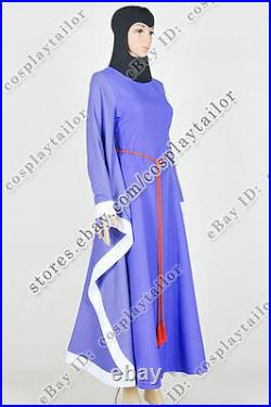 Snow White And The Seven Dwarfs The Evil Queen Cosplay Costume Purple Dress New