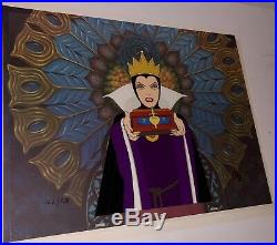 Snow White Cel Disney Animation Art The Evil Queen Rare Limited Edition Cell