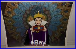 Snow White Cel Disney Animation Art The Evil Queen Rare Limited Edition Cell