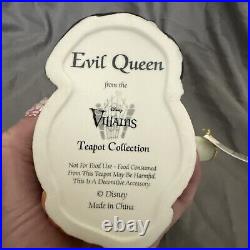 Snow White Disney's Evil Queen Villain Teapot with original box