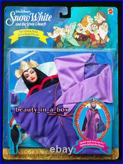 Snow White Doll & Evil Queen Disney Mask Costume My Favorite Fairytale Lot 2