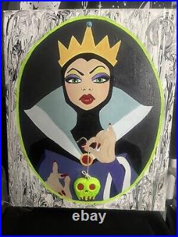 Snow White Evil Queen Acrylic Painting (hand Painted)