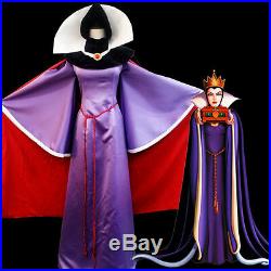 Snow White Evil Queen Dress Purple Cosplay Costume Custom Made Adults Halloween