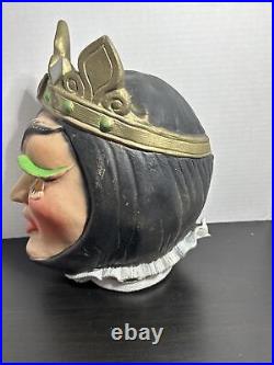 Snow White Evil Queen Latex Mask Halloween Female Vintage And Rare