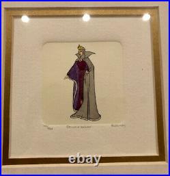 Snow White / Evil Queen / Sowa & Reiser #300/500 Hand Painted Etching Art Disney