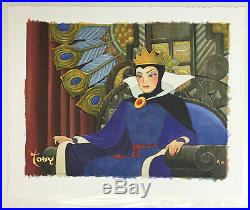 Snow White Face of Evil Queen Toby Bluth Giclee on Paper LE #11/70 withCert Signed