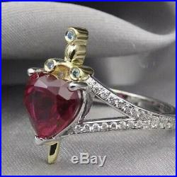 Snow White Huntsman Dagger Heart Evil Queen Hand Made Ring Size 6 US