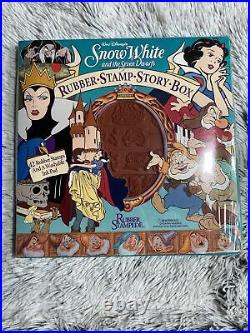 Snow White Rubber Stampede Story Box 42 Stamps Seven Dwarfs Evil Queen New NRFB