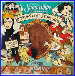 Snow White Rubber Stampede Story Box 42 Stamps Seven Dwarfs Evil Queen New NRFB