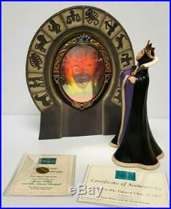 Snow White and the Seven Dwarfs EVIL QUEEN and MAGIC MIRROR Set WDCC Mint