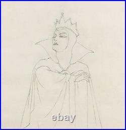 Snow White and the Seven Dwarfs Original Production Drawing Disney Evil Queen