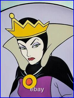 VHTF Disney Elisabete Gomes Snow White LE #30/100 Evil Queen 21' Charger Plate
