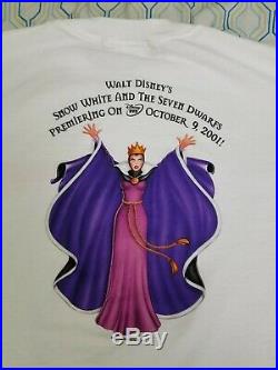 VTG Disney Villains Snow White and the Seven Dwarfs Evil Queen Shirt Movie Large