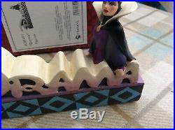 V Rare Disney Tradition Evil Queen/snow White drama-plaque 6.5 Boxed