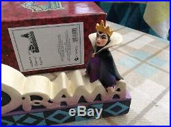 V Rare Disney Tradition Evil Queen/snow White drama-plaque 6.5 Boxed
