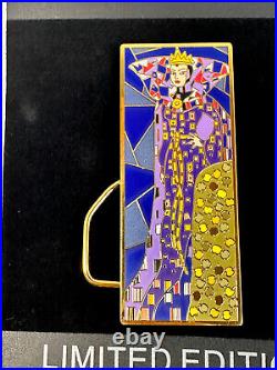 Villain Evil Queen JUMBO LE Disney Pin Poison Apple Art Nouveau Klimt Easel RARE