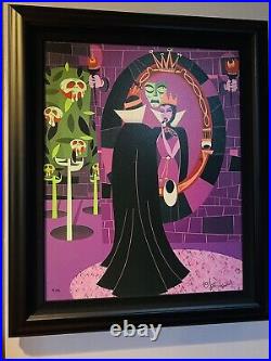 Villains Vanity By McBiff Framed Giclee Number 5/95 Evil Queen From Snow White