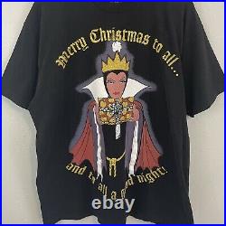 Vintage 90s Disney Villains Snow White Evil Queen Christmas T-Shirt