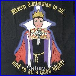 Vintage 90s Disney Villains Snow White Evil Queen Christmas T-Shirt Adult XL