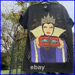 Vintage 90s Snow White Wicked Evil Queen Big Face Disney Villains Shirt Size XL