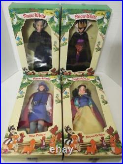 Vintage Bikin Disney Snow White Dolls Old Hag, Evil Queen, Prince & Snow White