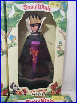 Vintage Bikin Disney Snow White Dolls Old Hag, Evil Queen, Prince & Snow White