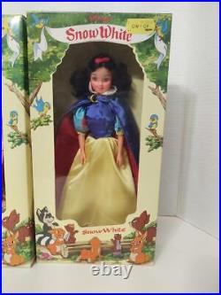 Vintage Bikin Disney Snow White Dolls Old Hag, Evil Queen, Prince & Snow White