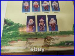 Vintage Bikin Disney Snow White Dolls Old Hag, Evil Queen, Prince & Snow White