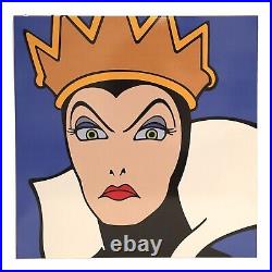Vintage Brenda White Disney Ceramic Tile Pop Art The Evil Queen Snow White