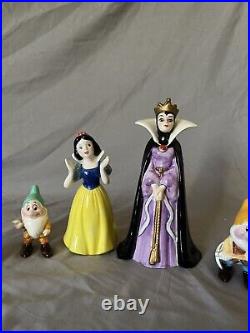 Vintage Disney Snow White and the Seven Dwarfs Figures With The Evil Queen