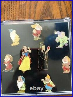 Vintage Disney Snow White and the Seven Dwarfs and Evil Queen 9-Pin Set NIB