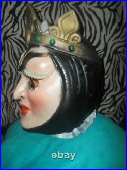 Vintage Evil Queen Mask Cesar Rubber Latex Snow White RARE Woman Female 1981