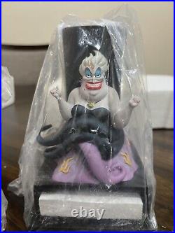 Vintage Htf Disney Villains Desk Set Maleficent, Ursula, Evil Queen, Cruella