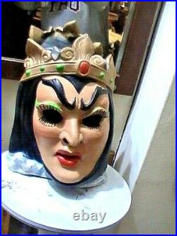Vtg Cesar 81 Snow White Evil Queen Latex Mask Halloween Female Dominatrix RARE