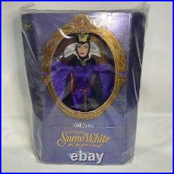 Vtg Lot Of (2) Mattel Walt Disney Snow White & Evil Queen LE NIB Collector Dolls