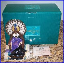 WDCC Disney Enthroned Evil Queen Figurine withBox & COA 1205544 MINT Snow White
