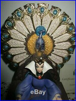 WDCC Enthroned Evil Queen from Disney's Snow White in Box withCOA