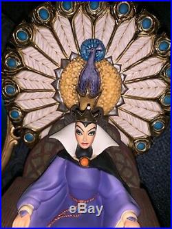 WDCC Snow White Enthroned Evil Queen and very rare Millan mirror