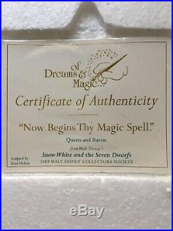 WDCC Snow White Evil Queen And Raven Now Begins Thy Magic Spell! 4010334