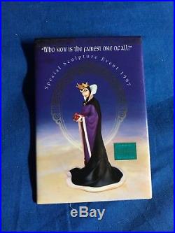 WDCC Snow White Evil Queen Bring Back Her Heart Figurine Box & COA With PIN 1997