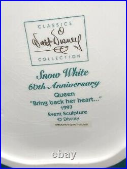 WDCC Snow White-Evil Queen Bring back her heart. Statue COA Env Never Opened