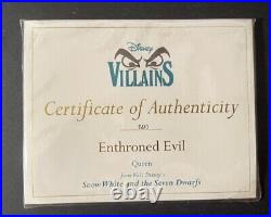 WDCC Snow White, Evil Queen Enthroned Evil (Box/COA)